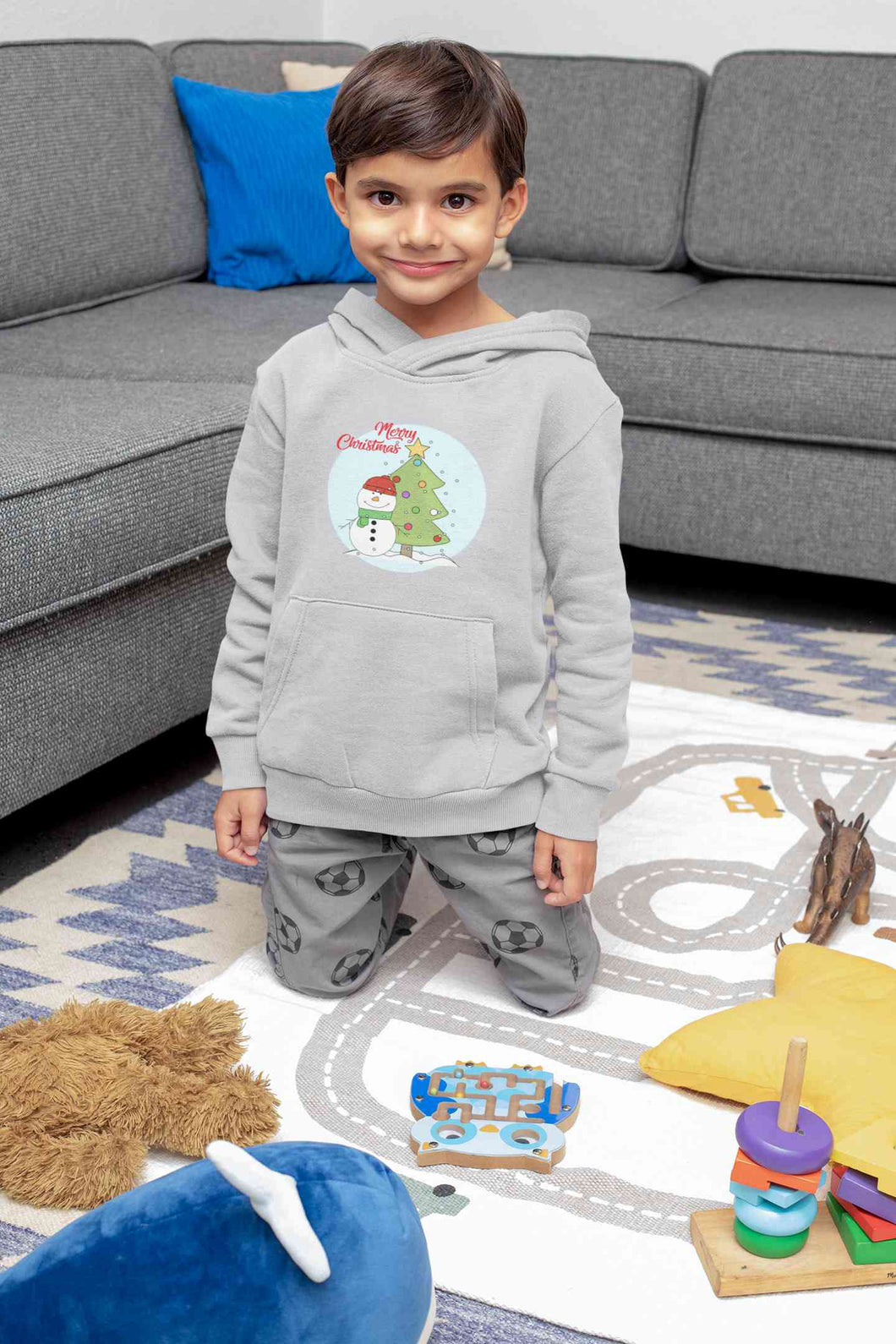 Merry Christmas Boy Hoodies-KidsFashionVilla