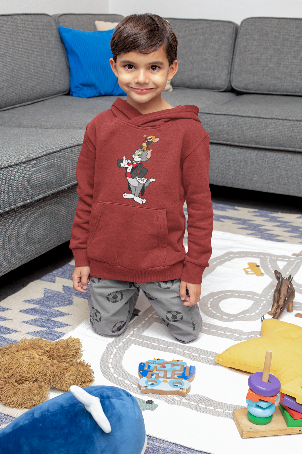 Cute Cartoon Boy Hoodies-KidsFashionVilla