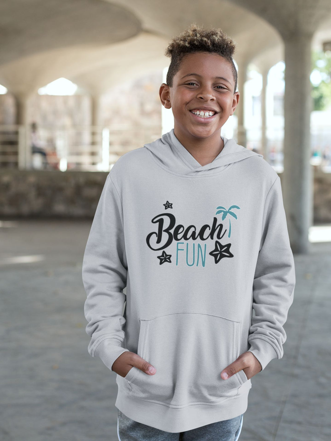 Beach Fun Boy Hoodies-KidsFashionVilla