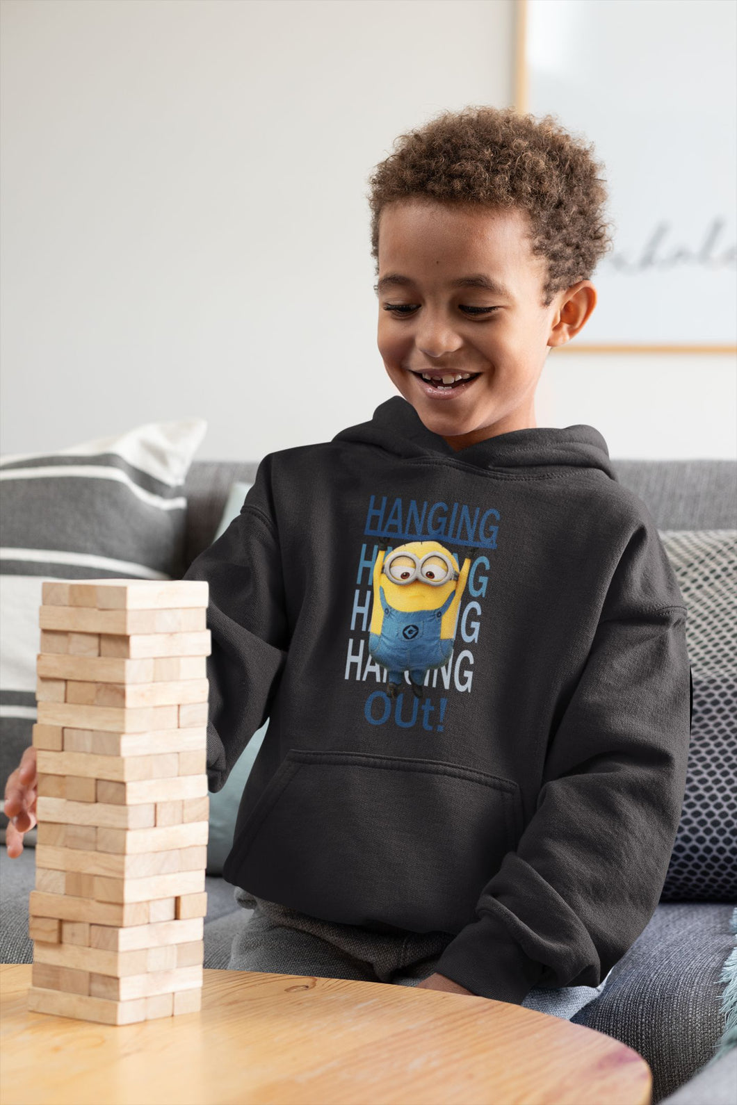 Hanging Out Minion Boy Hoodies-KidsFashionVilla