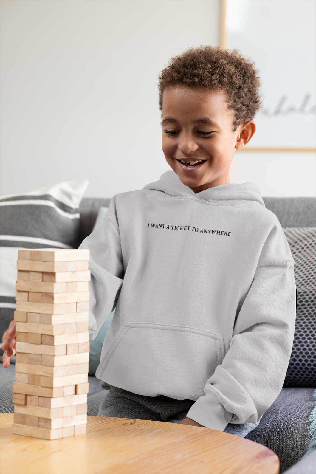 I Want Ticket Minimal Boy Hoodies-KidsFashionVilla