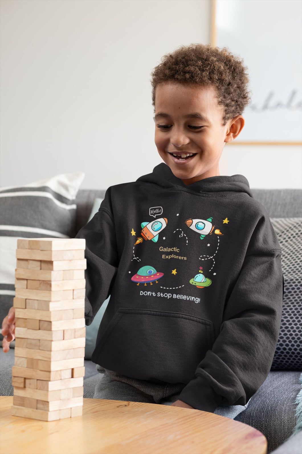 Spaceships Boy Hoodies-KidsFashionVilla