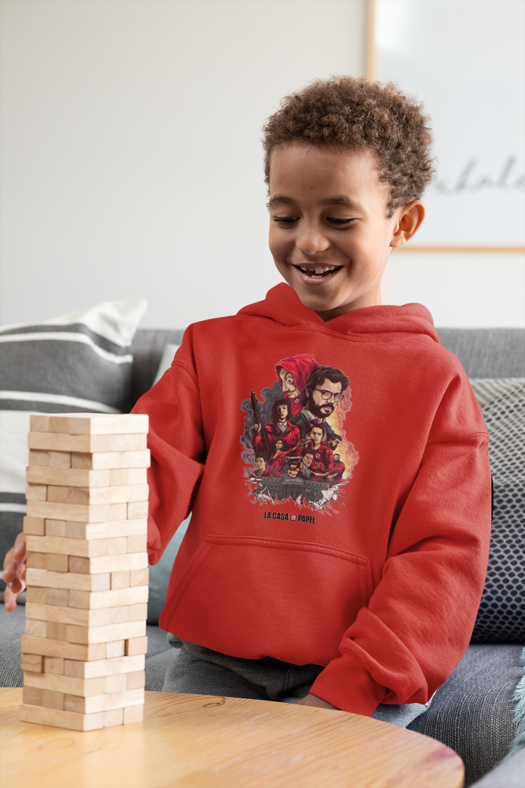 La Casa De Papel Money Heist Boy Hoodies-KidsFashionVilla