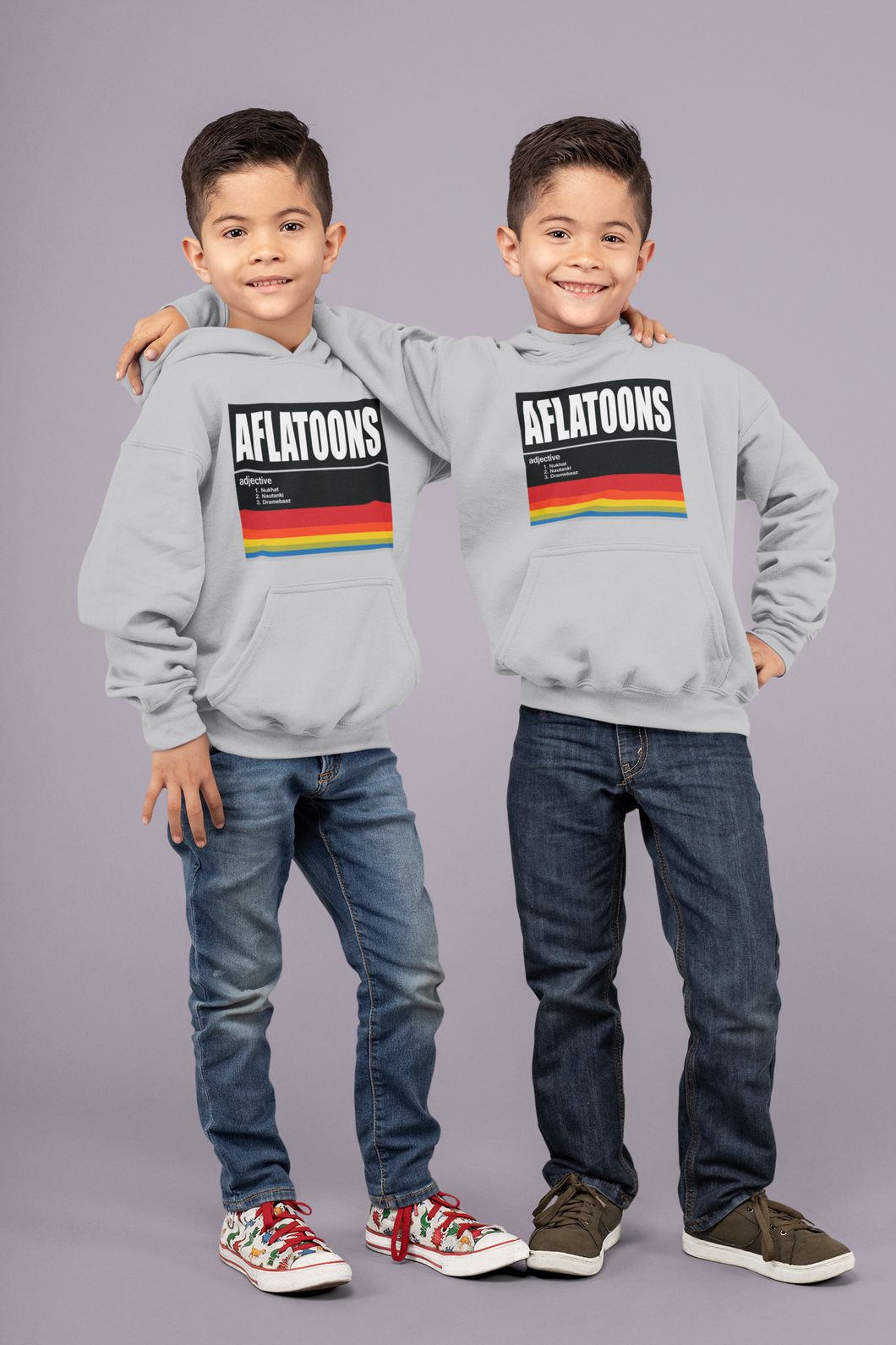 Aflatoons Brother-Brother Kids Matching Hoodies -KidsFashionVilla