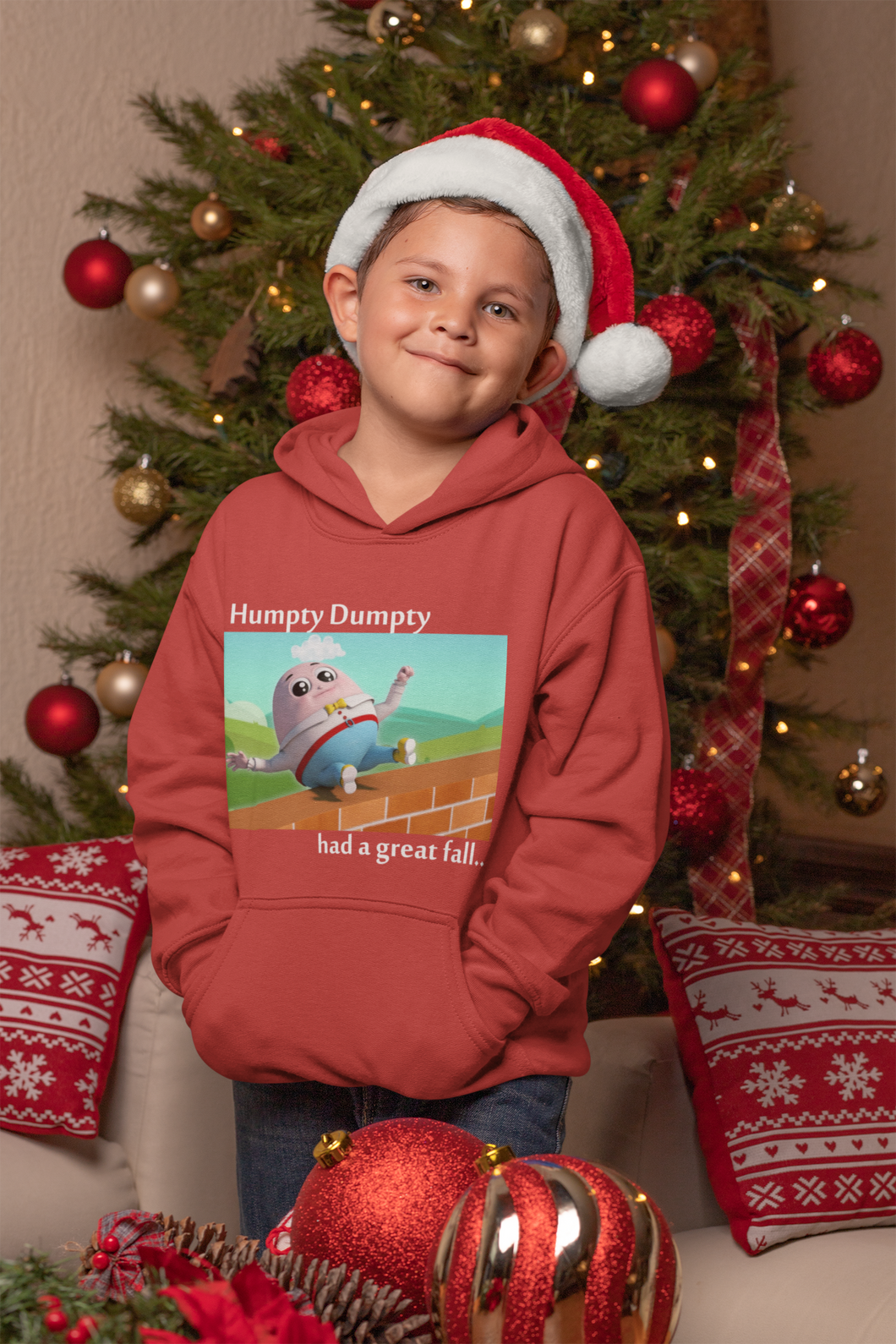 Humpty Dumpty Poem Boy Hoodies-KidsFashionVilla