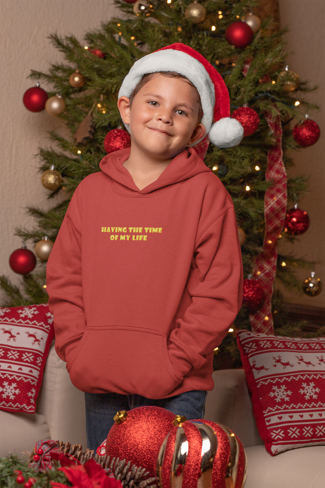 Having The Time Of My Life Minimal Boy Hoodies-KidsFashionVilla