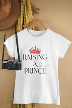 Load image into Gallery viewer, Raised By A Queen Mother And Son White Matching T-Shirt- KidsFashionVilla
