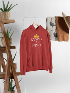 Raised By A Queen Mother And Son Red Matching Hoodies- KidsFashionVilla