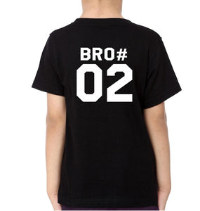 Bro 01 # Bro 02# Brother-Brother Kids Half Sleeves T-Shirts -KidsFashionVilla