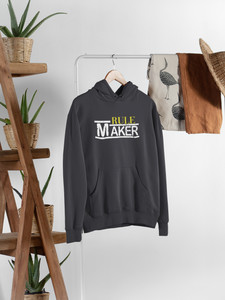 Rule Maker Mother And Son Black Matching Hoodies- KidsFashionVilla