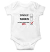 Single Taken Too Busy in IPL Rompers for Baby Boy Rompers for Baby Boy - FunkyTradition FunkyTradition