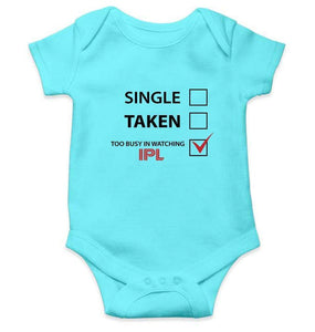 Single Taken Too Busy in IPL Rompers for Baby Boy Rompers for Baby Boy - FunkyTradition FunkyTradition