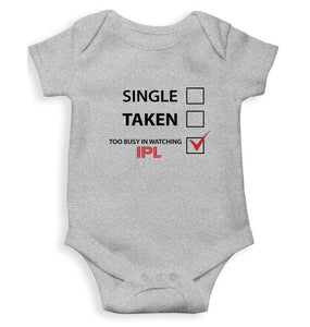 Single Taken Too Busy in IPL Rompers for Baby Boy Rompers for Baby Boy - FunkyTradition FunkyTradition