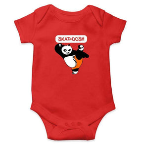 Skadoosh Panda Face Abstract Rompers for Baby Boy- FunkyTradition FunkyTradition