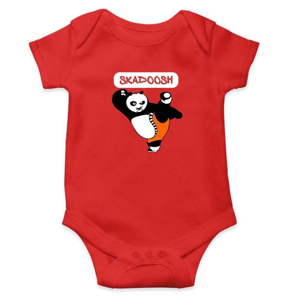 Skadoosh Panda Face Abstract Rompers for Baby Boy- FunkyTradition FunkyTradition