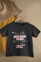Load image into Gallery viewer, Greatest Gift Mother And Son Black Matching T-Shirt- KidsFashionVilla
