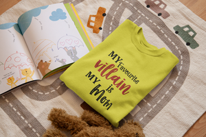 Favourite Villian Mother And Son Yellow Matching T-Shirt- KidsFashionVilla
