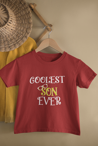 Coolest Son Ever Mother And Son Red Matching T-Shirt- KidsFashionVilla