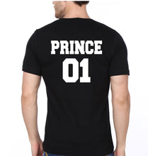 Load image into Gallery viewer, King 01 Prince 01 Father and Son Matching T-Shirt- KidsFashionVilla
