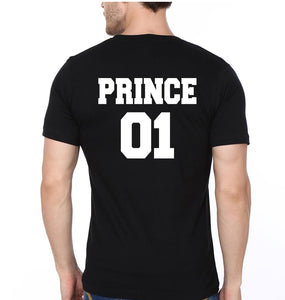 King 01 Prince 01 Father and Son Matching T-Shirt- KidsFashionVilla