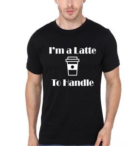 I Need Coffee I'M Latte To handel Mother and Son Matching T-Shirt- KidsFashionVilla