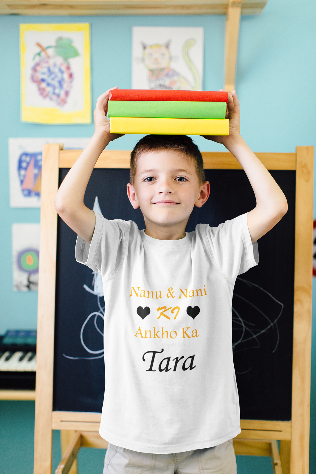 Nanu Nani Ki Ankho Ka Tara Half Sleeves T-Shirt for Boy-KidsFashionVilla