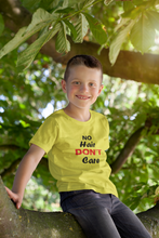 Load image into Gallery viewer, No Hair Dont Care Half Sleeves T-Shirt for Boy-KidsFashionVilla
