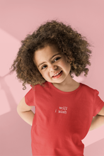 Load image into Gallery viewer, I Wish Minimals Half Sleeves T-Shirt For Girls -KidsFashionVilla
