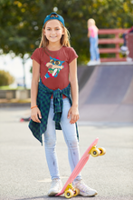 Load image into Gallery viewer, Cute Cartoon Half Sleeves T-Shirt For Girls -KidsFashionVilla
