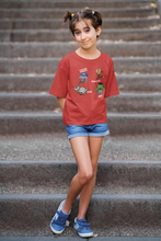 Load image into Gallery viewer, Super Heros Half Sleeves T-Shirt For Girls -KidsFashionVilla
