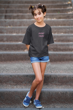 Load image into Gallery viewer, Dont Tripp Minimals Half Sleeves T-Shirt For Girls -KidsFashionVilla
