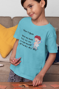 After A Bath Poem Half Sleeves T-Shirt for Boy-KidsFashionVilla