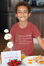 Load image into Gallery viewer, Teddy Bear Teddy Bear Poem Half Sleeves T-Shirt for Boy-KidsFashionVilla
