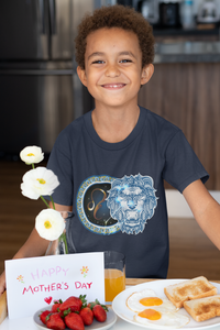 Leo Zodiac Sign Half Sleeves T-Shirt for Boy-KidsFashionVilla