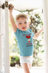 Custom Name I love My Mami So Much Half Sleeves T-Shirt for Boy-KidsFashionVilla