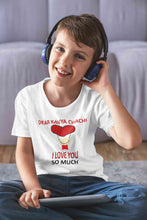 Load image into Gallery viewer, Custom Name I love My Chachi So Much Half Sleeves T-Shirt for Boy-KidsFashionVilla
