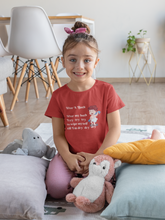 Load image into Gallery viewer, After A Bath Poem Half Sleeves T-Shirt For Girls -KidsFashionVilla
