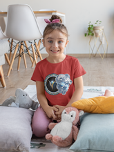 Load image into Gallery viewer, Aries Zodiac Sign Half Sleeves T-Shirt For Girls -KidsFashionVilla
