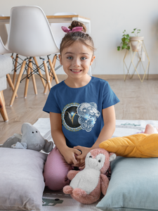 Aries Zodiac Sign Half Sleeves T-Shirt For Girls -KidsFashionVilla