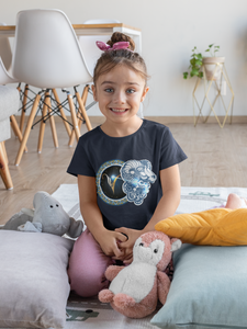 Aries Zodiac Sign Half Sleeves T-Shirt For Girls -KidsFashionVilla