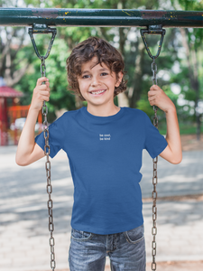 Be Cool Be Kind Minimals Half Sleeves T-Shirt for Boy-KidsFashionVilla