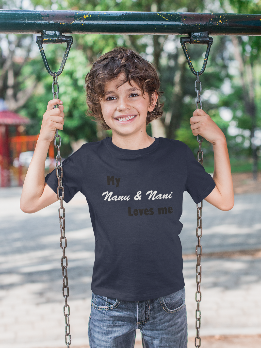 Nanu And Nani Loves Me Half Sleeves T-Shirt for Boy-KidsFashionVilla