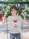 Custom Name I love My Bhaiya So Much Half Sleeves T-Shirt for Boy-KidsFashionVilla