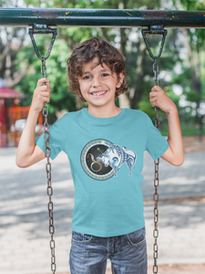 Taurus Zodiac Sign Half Sleeves T-Shirt for Boy-KidsFashionVilla