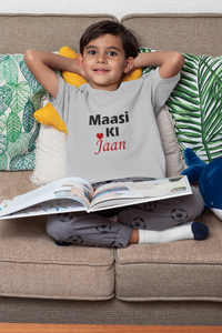 Maasi Ki Jaan Half Sleeves T-Shirt for Boy-KidsFashionVilla