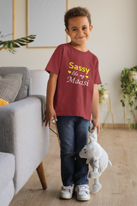 Sassy Like My Masi Half Sleeves T-Shirt for Boy-KidsFashionVilla