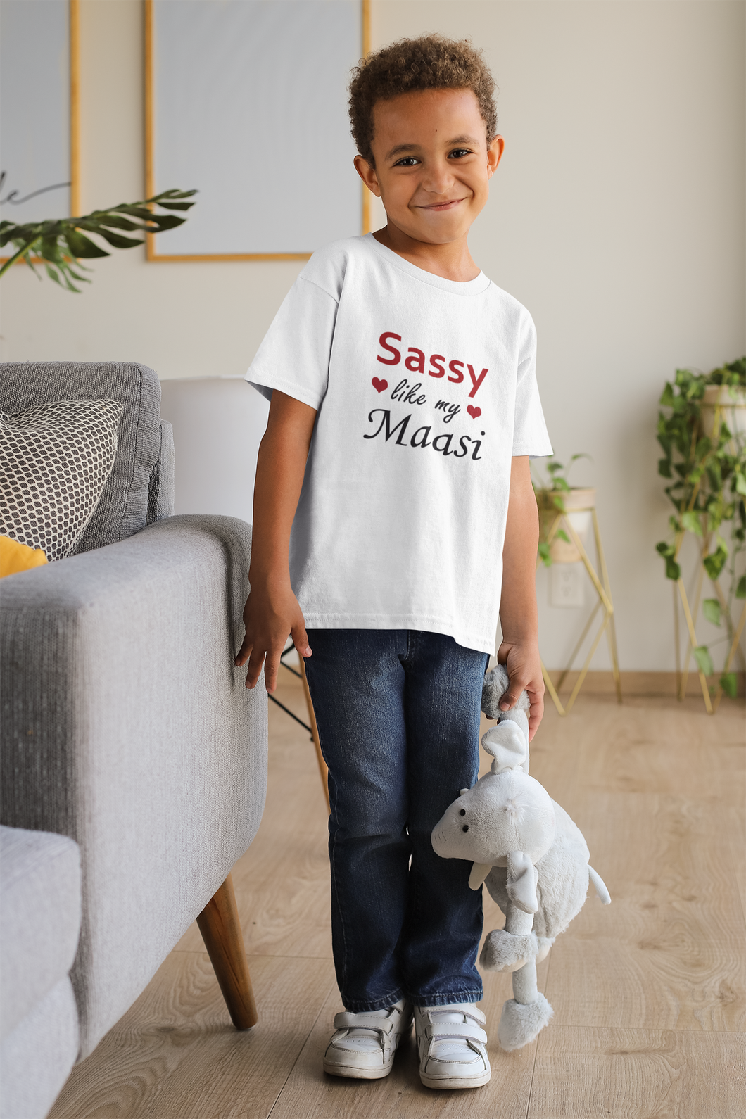 Sassy Like My Masi Half Sleeves T-Shirt for Boy-KidsFashionVilla
