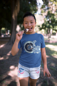Cancer Zodiac Sign Half Sleeves T-Shirt For Girls -KidsFashionVilla