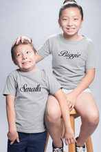 Load image into Gallery viewer, Smalls Biggie Matching Brother Sister Kid Half Sleeves T-Shirts -KidsFashionVilla
