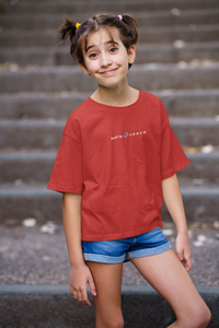 Lost In Space Minimals Half Sleeves T-Shirt For Girls -KidsFashionVilla